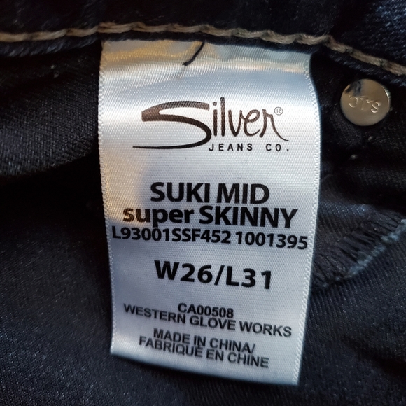 Silver Jeans Suki Mid Super Skinny, dark wash - Picture 7 of 8